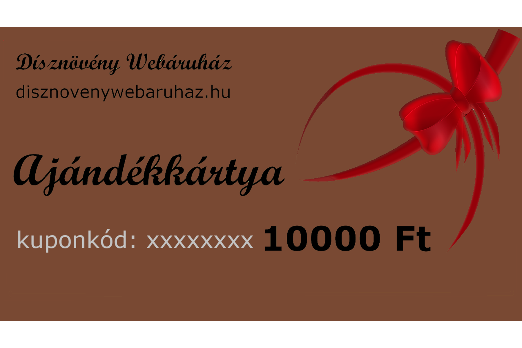 Image of BRONZ díszkerti ajándékkártya