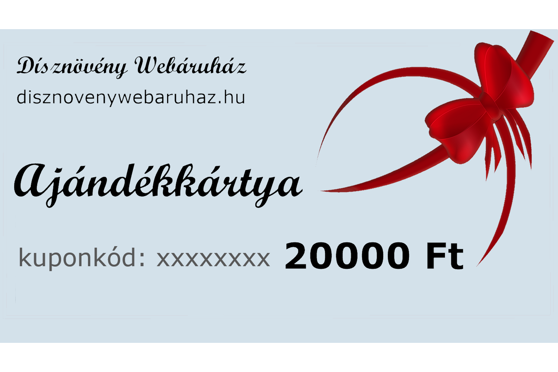 Image of EZÜST díszkerti ajándékkártya