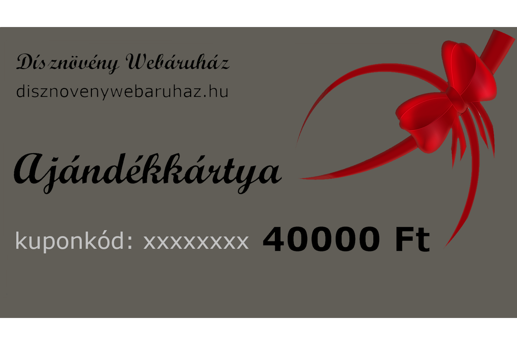 Image of PLATINA díszkerti ajándékkártya