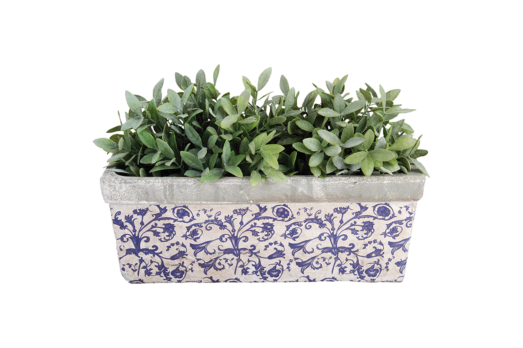 Image of Kerámia virágláda - antikolt kerámia díszkerti kellék