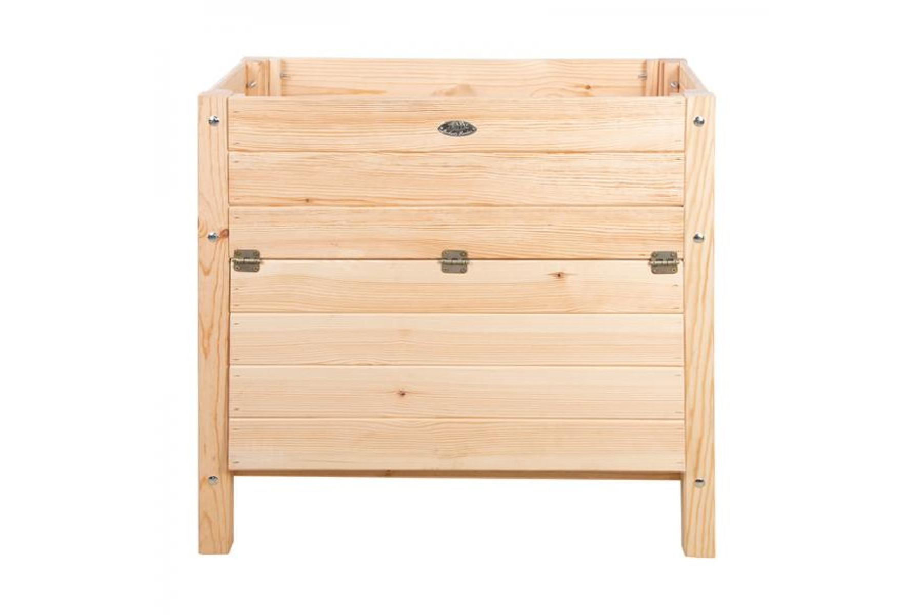 Image of Fából készült magaságyás, natúr színben (79x40 cm)