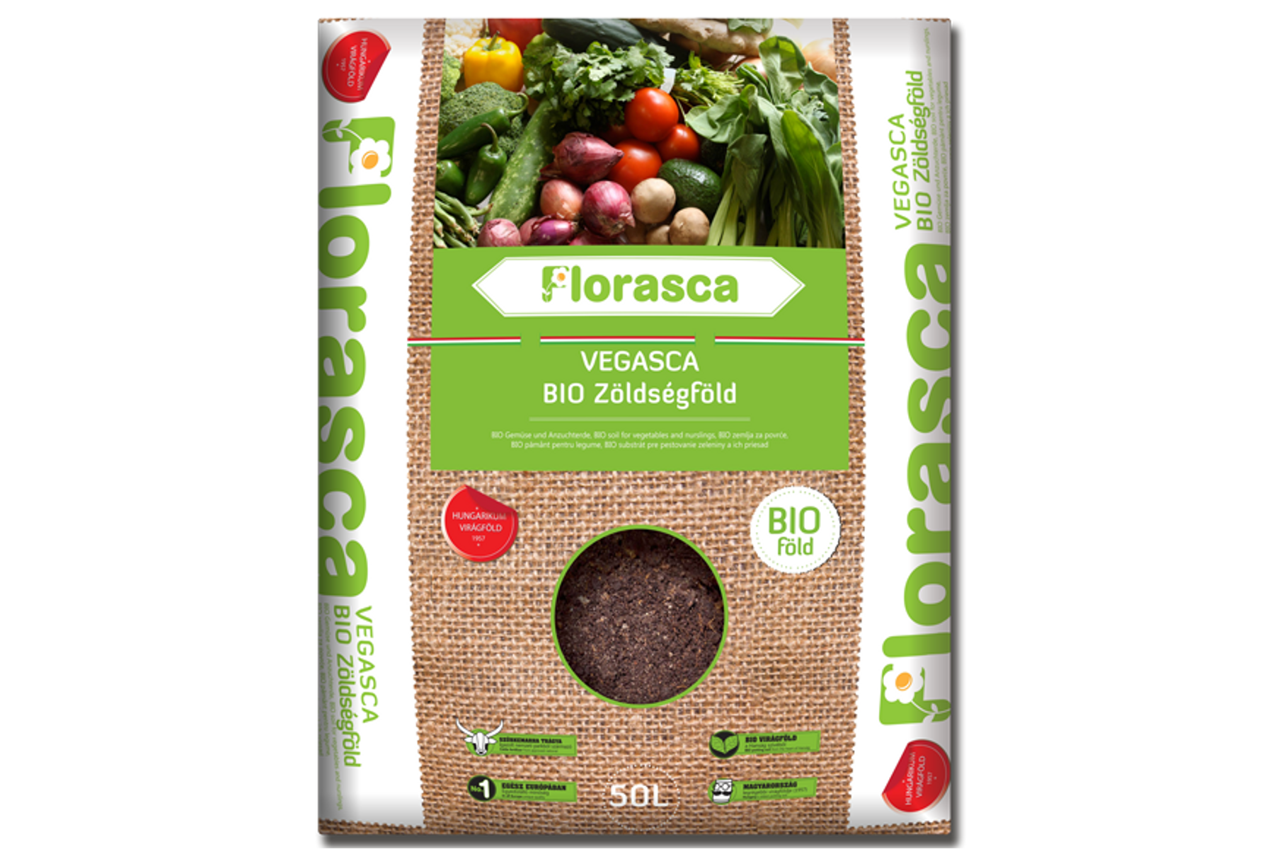 Image of Florasca VEGASCA biozöldségföld keverék palántázáshoz