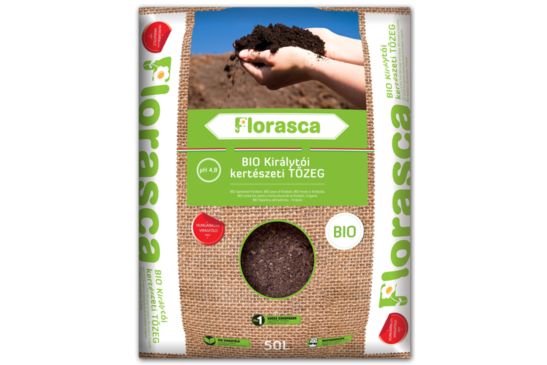 Image of Florasca királytói kertészeti biotőzeg | 40 liter