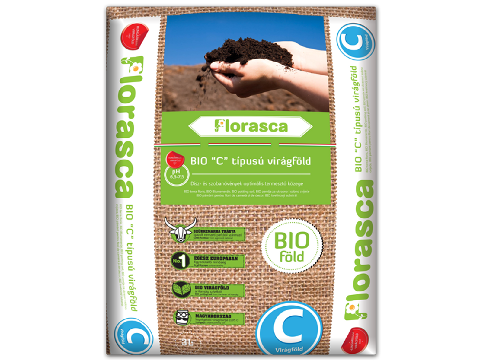 'C' típusú Florasca biovirágföld - 3l