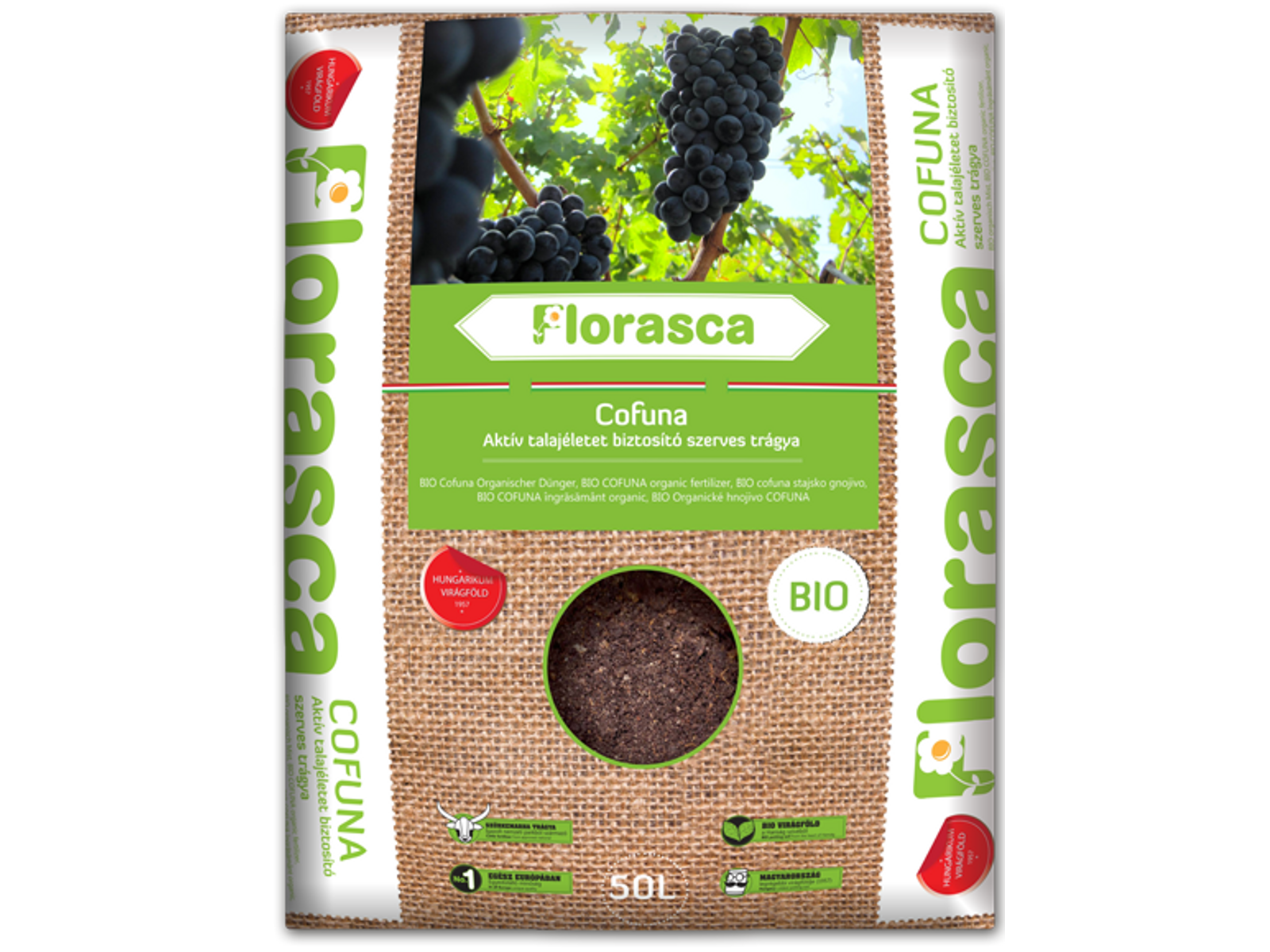 Florasca Cofuna szerves biotrágya | 40 liter