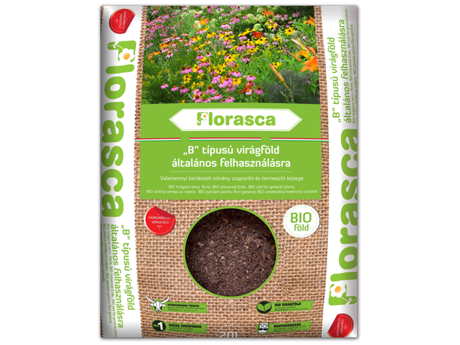 Általános Florasca biovirágföld - 40l
