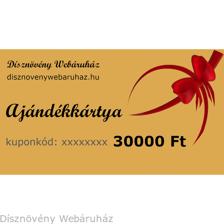 Arany díszkerti ajándékkártya 30000 Ft értékben