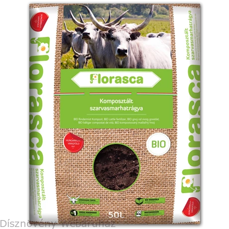 BIO Florasca komposztált szürkemarha-trágya