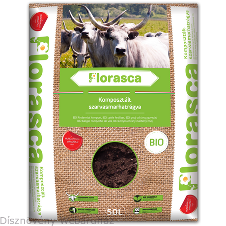 BIO Florasca komposztált szürkemarha-trágya